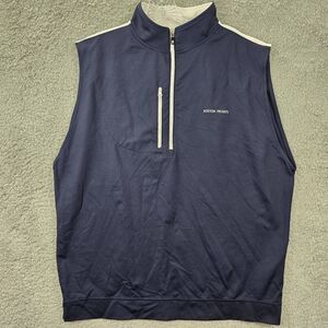 Footjoy Men's Blue Half Zip Golf Pullover Wicking Performance Size L